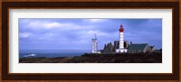 Lighthouse on the coast, Saint Mathieu Lighthouse, Finistere, Brittany, France Fine Art Print
