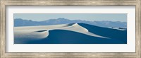 White sand dunes with mountains in the background, White Sands National Monument, New Mexico, USA Fine Art Print