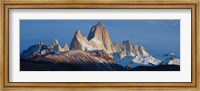 Low angle view of mountains, Mt Fitzroy, Argentine Glaciers National Park, Argentina Fine Art Print