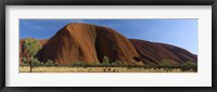 Sandstone rock formations, Uluru, Northern Territory, Australia Fine Art Print