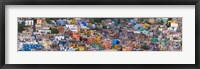 High angle view of buildings in a city, Guanajuato, Mexico Fine Art Print