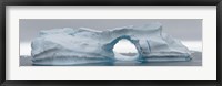 Blue iceberg with hole, Antarctica Fine Art Print