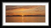 Ocean at sunset, Inside Passage, Alaska, USA Fine Art Print