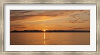 Ocean at sunset, Inside Passage, Alaska, USA Fine Art Print