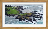 Golf course on an island, Pebble Beach Golf Links, Pebble Beach, Monterey County, California, USA Fine Art Print