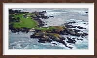 Golf course on an island, Pebble Beach Golf Links, Pebble Beach, Monterey County, California, USA Fine Art Print