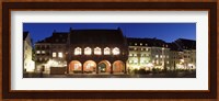 Historic buildings at the market square, Freiburg im Breisgau, Baden-Wurttemberg, Germany Fine Art Print