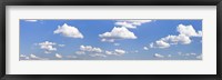 Cumulus clouds in the sky, Baden Wurttemberg, Germany Fine Art Print