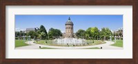 Water tower in a park, Wasserturm, Mannheim, Baden-Wurttemberg, Germany Fine Art Print