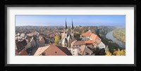 Old town viewed from Blue Tower, Bad Wimpfen, Baden-Wurttemberg, Germany Fine Art Print
