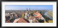 Old town viewed from Blue Tower, Bad Wimpfen, Baden-Wurttemberg, Germany Fine Art Print