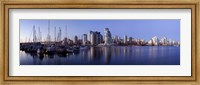 Boats docked at a harbor, Yaletown, Vancouver Island, British Columbia, Canada 2011 Fine Art Print