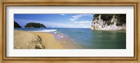 Islands in the Pacific Ocean, Kaiteriteri, Nelson Region, Fiordland National Park, South Island, New Zealand Fine Art Print