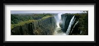 Looking down the Victoria Falls Gorge from the Zambian side, Zambia Fine Art Print