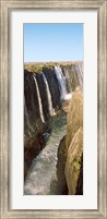 Water falling through rocks in a river, Victoria Falls, Zimbabwe Fine Art Print