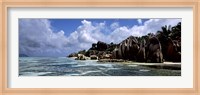 Rock formations at the coast, Anse Source d'Argent, La Digue Island, Seychelles Fine Art Print