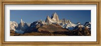 Mountains, Mt Fitzroy, Cerro Torre, Argentine Glaciers National Park, Patagonia, Argentina Fine Art Print
