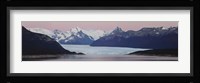 Glaciers and mountains, Moreno Glacier, Argentine Glaciers National Park, Patagonia, Argentina Fine Art Print