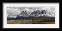 Clouds over snowcapped mountain, Grand Paine, Mt Almirante Nieto, Torres Del Paine National Park, Chile Fine Art Print