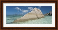 Boulders on the beach, Anse Source d'Argent, La Digue Island, Seychelles Fine Art Print