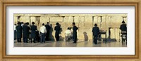People praying at Wailing Wall, Jerusalem, Israel Fine Art Print