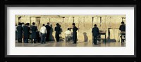 People praying at Wailing Wall, Jerusalem, Israel Fine Art Print