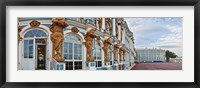 Catherine Palace building details, St. Petersburg, Russia Framed Print