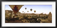 Hot air balloons, Cappadocia, Central Anatolia Region, Turkey Fine Art Print