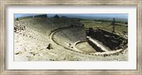 Ancient theatre in the ruins of Hierapolis, Pamukkale,Turkey (horizontal) Fine Art Print