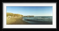 Tourists swimming in the Mediterranean at Patara beach, Patara, Antalya Province, Turkey Fine Art Print