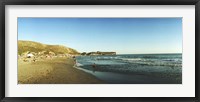 Tourists swimming in the Mediterranean at Patara beach, Patara, Antalya Province, Turkey Fine Art Print