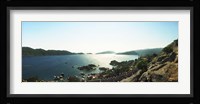 View of village and sea, Kekova, Lycia, Antalya Province, Turkey Fine Art Print