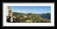 Aerial view from the Byzantine Castle, Kekova, Lycia, Antalya Province, Turkey Fine Art Print