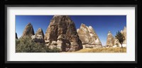 Close up of rock formations in Cappadocia, Central Anatolia Region, Turkey Fine Art Print