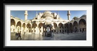 Courtyard of Blue Mosque in Istanbul, Turkey Fine Art Print