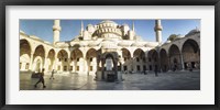 Courtyard of Blue Mosque in Istanbul, Turkey Fine Art Print