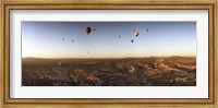 Hot air balloons in the sky over Cappadocia, Central Anatolia Region, Turkey Fine Art Print