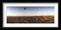 Hot air balloons in the sky over Cappadocia, Central Anatolia Region, Turkey Fine Art Print