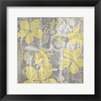 Yellow & Gray II Framed Print
