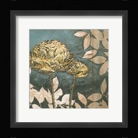 Peony on Blue I Framed Print