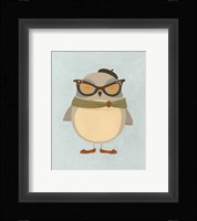 Hipster Owl I Framed Print