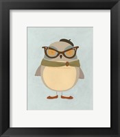 Hipster Owl I Framed Print