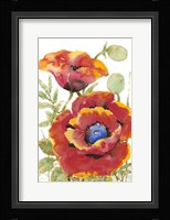 Poppy Floral I Framed Print