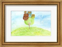 Owl Family Fine Art Print