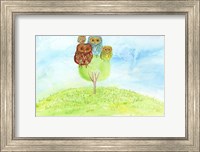 Owl Family Fine Art Print