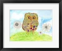 Owl & Flowers Fine Art Print