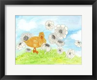 Duck & Flowers Fine Art Print