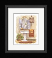 Watercolor Bath in Spice I Framed Print