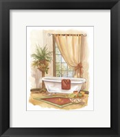 Watercolor Bath in Spice II Framed Print