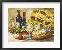 Wine & Sunflowers Fine Art Print
